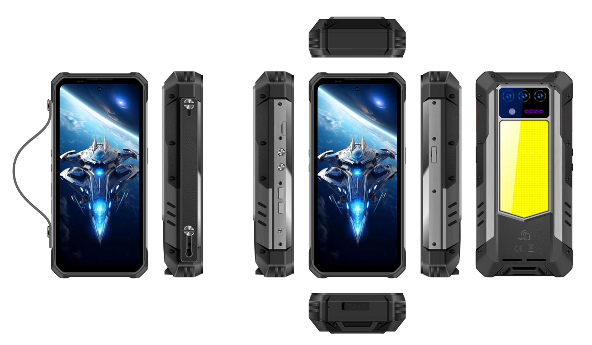 Oukitel WP100 Plus puhelin, 512/12 Gt, musta