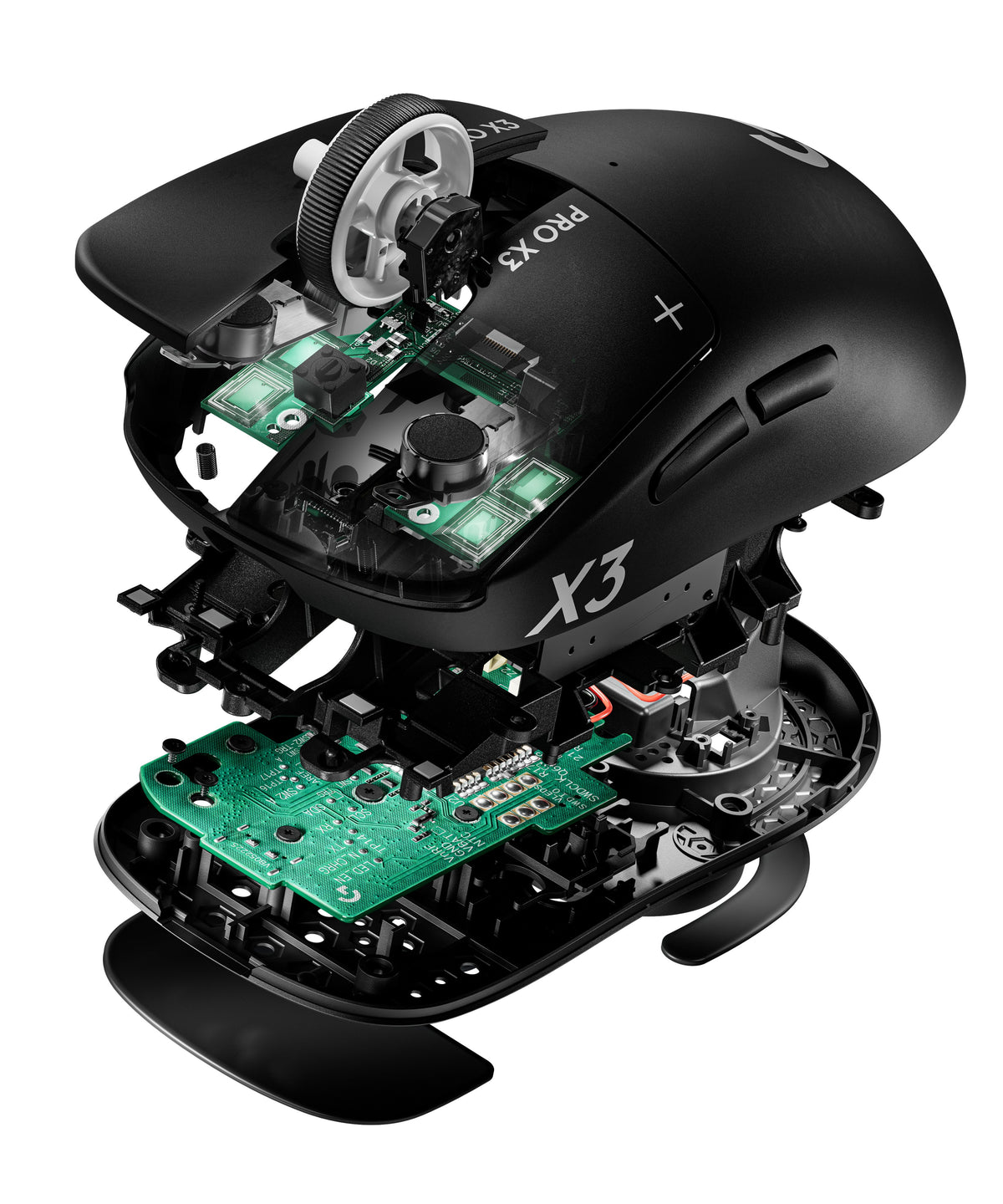 Logitech G PRO X3 Superstrike langaton pelihiiri, musta – kuva 4