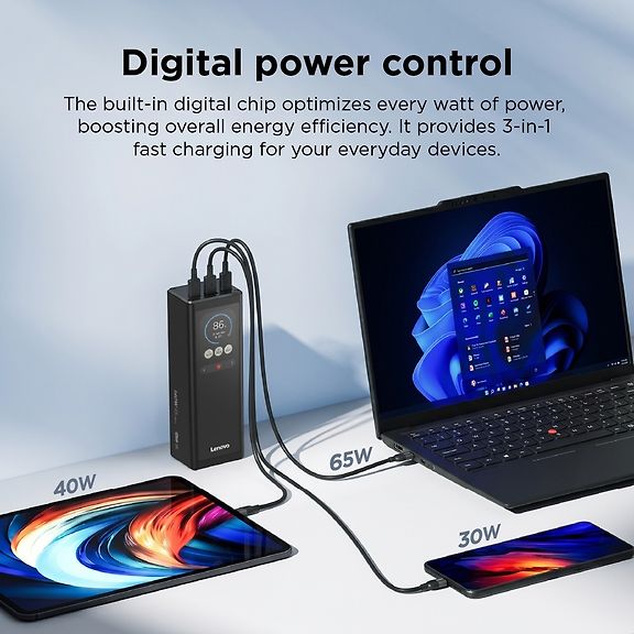 Lenovo 140W Smart Laptop Power Bank varavirtalähde – kuva 6