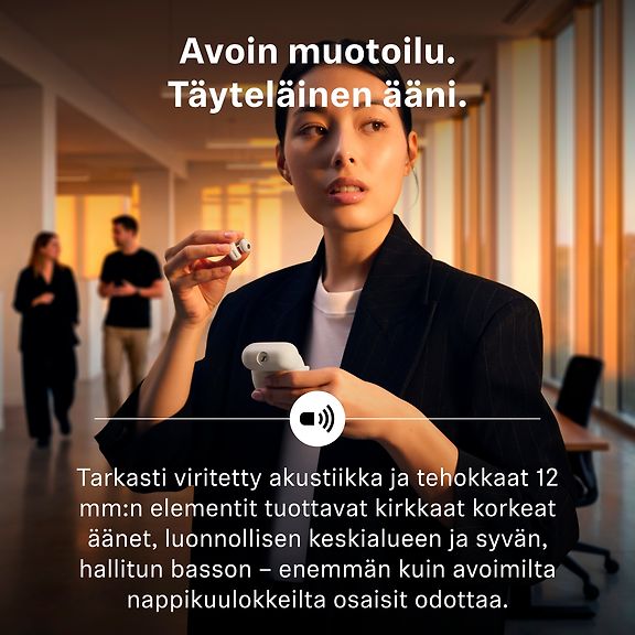 Sennheiser Accentum Clip langattomat kuulokkeet, musta – kuva 3