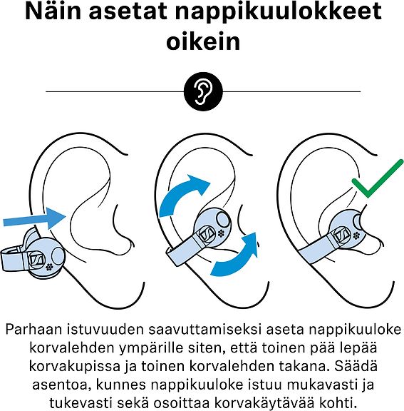 Sennheiser Accentum Clip langattomat kuulokkeet, musta – kuva 10