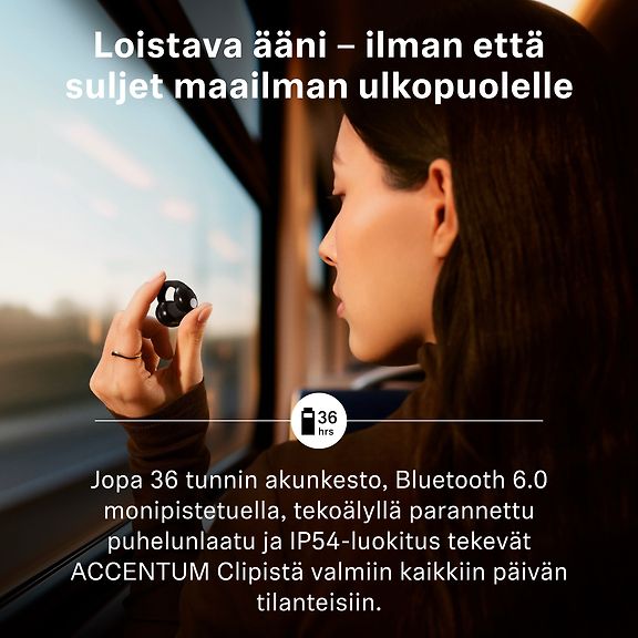 Sennheiser Accentum Clip langattomat kuulokkeet, musta – kuva 6