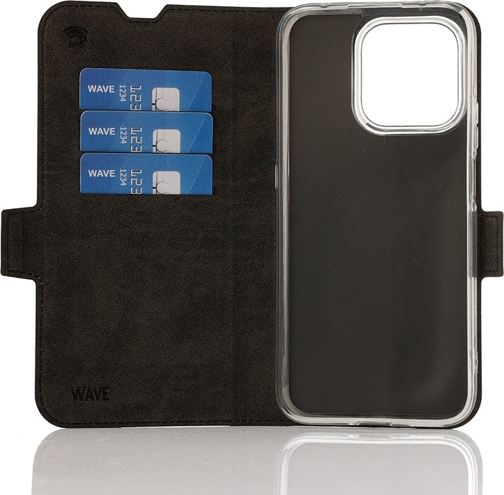 Wave Book Case suojakotelo, Honor 600 Smart 5G, musta – kuva 4