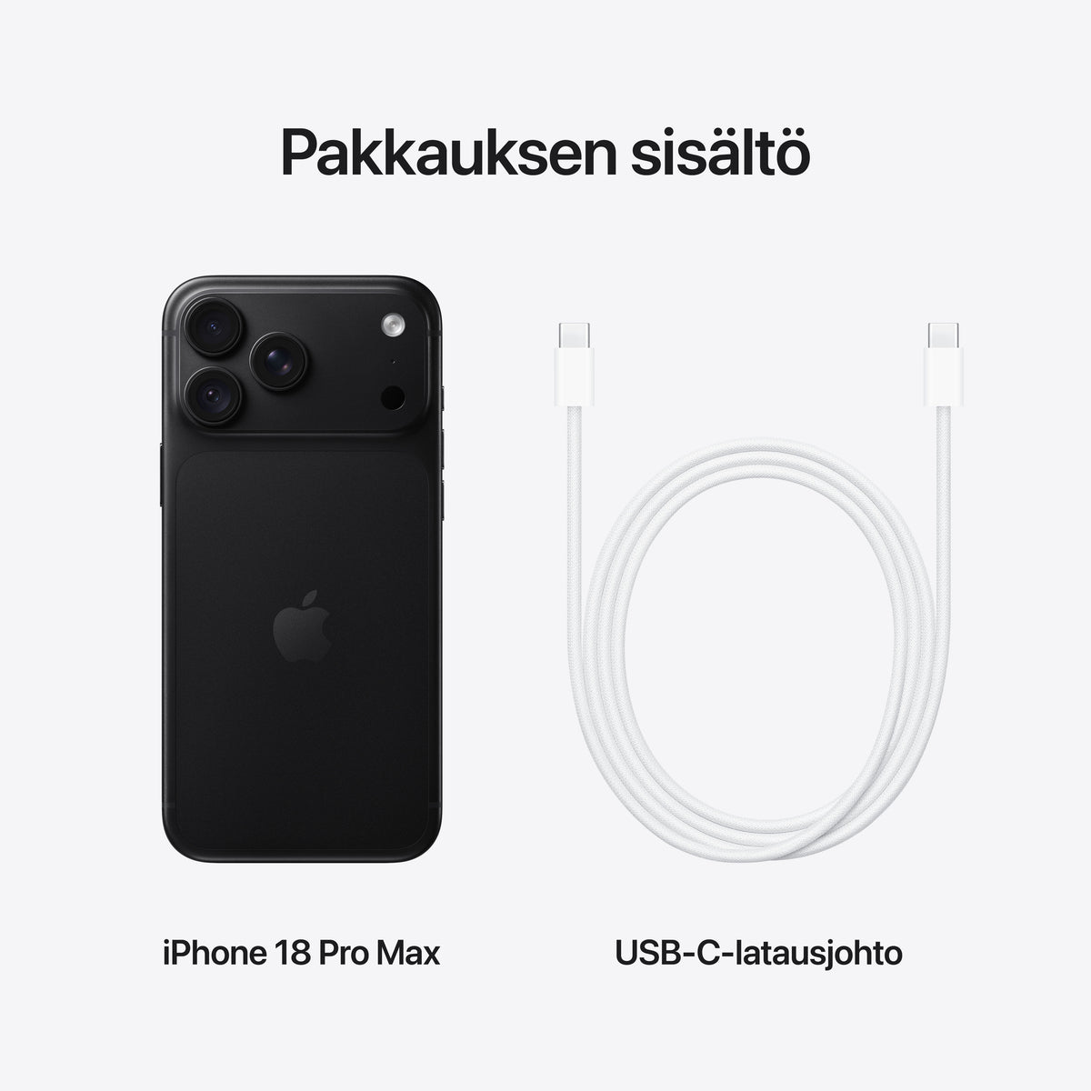 Apple iPhone 18 Pro Max 256 Gt puhelin, musta