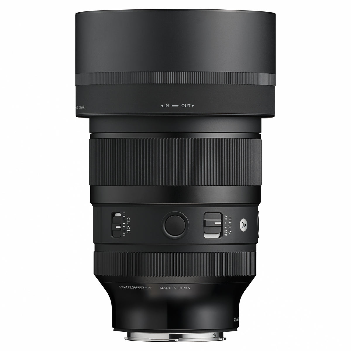 Sigma 85 mm F1.2 DG ART objektiivi, Sony FE – 5