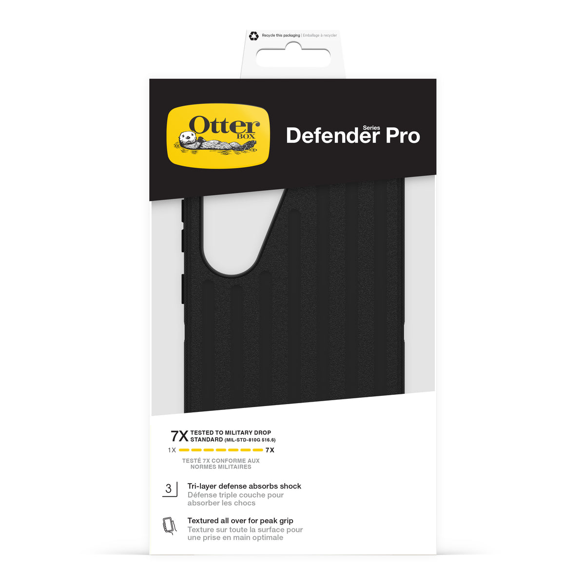 OtterBox Defender Pro Samsung Galaxy S26 FE suojakuori, musta – kuva 4