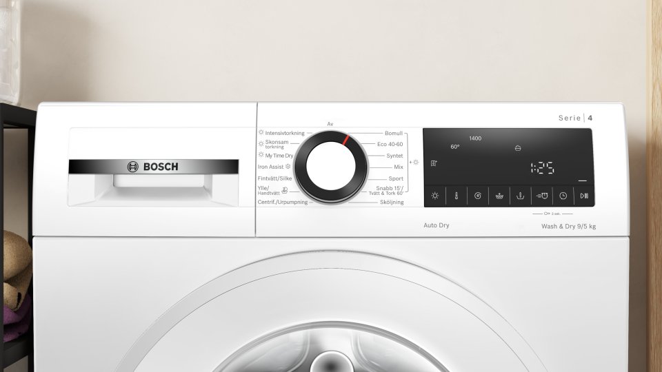 Bosch WNA14400SN Serie 4 kuivaava pyykinpesukone, valkoinen