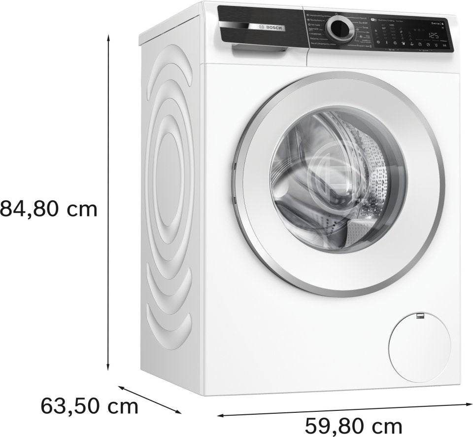 Bosch WNG2541LSN Serie 6 kuivaava pyykinpesukone, valkoinen