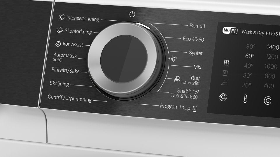 Bosch WNG254AKSN Serie 6 kuivaava pyykinpesukone, valkoinen