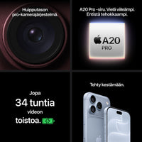 Apple iPhone 18 Pro Max 1 Tt puhelin, viininpunainen