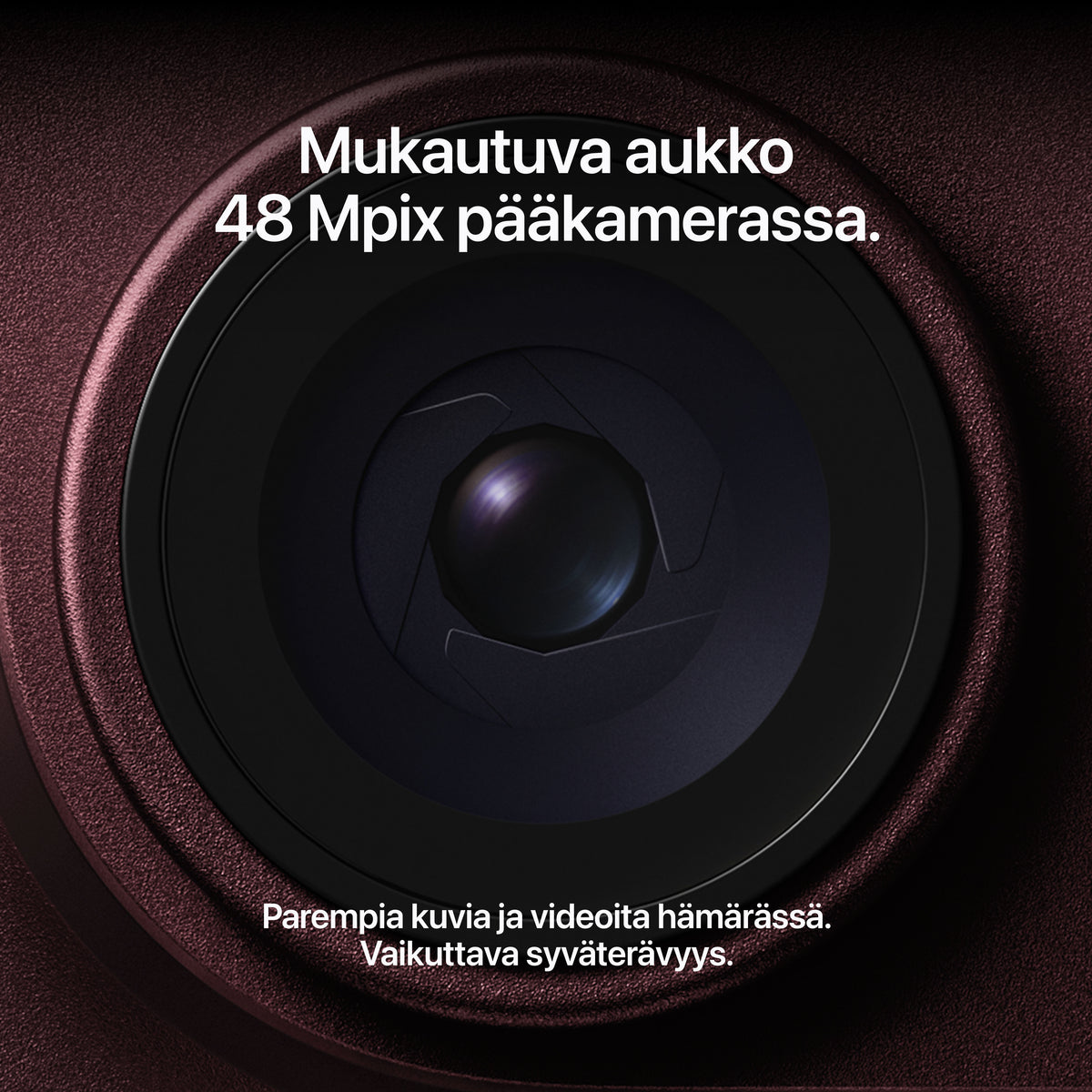 Apple iPhone 18 Pro 512 Gt puhelin, viininpunainen