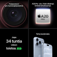 Apple iPhone 18 Pro 256 Gt puhelin, viininpunainen