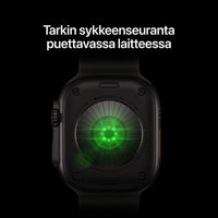 Apple Watch Ultra 4 (GPS + Cellular) 49 mm luonnonvaalea titaanikuori ja hiekka Trail-ranneke, M/L