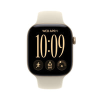 Apple Watch Series 12 (GPS) 46 mm vaalea kulta alumiinikuori ja hiekka urheiluranneke, M/L