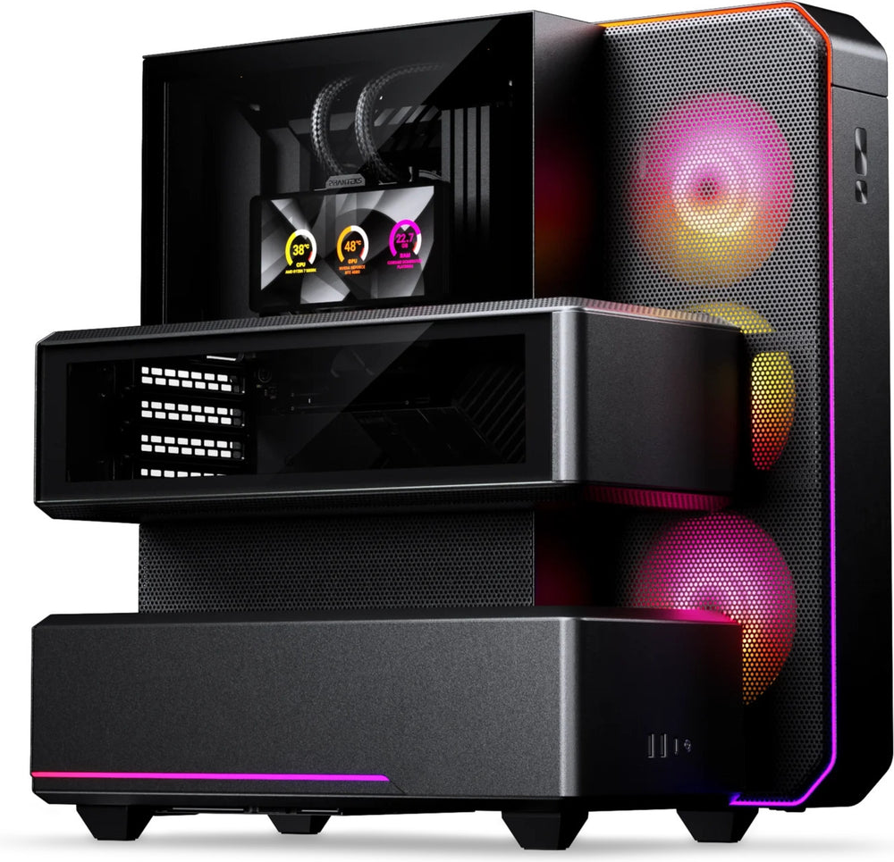 Phanteks EX5 Max D-RGB miditornikotelo, karkaistu lasi, musta – 1
