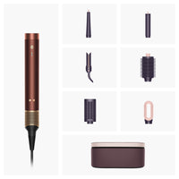Dyson Airwrap Co-anda 2x Straight+Wavy multi-styler ja hiustenkuivaaja, Plum Copper