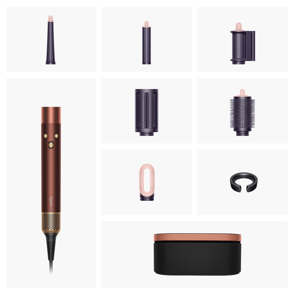 Dyson Airwrap I.D.™ Straight+Wavy multi-styler ja hiustenkuivaaja, Plum Copper