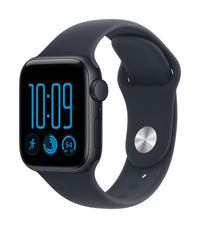 Apple Watch SE 3 (GPS) 40 mm keskiyö alumiinikuori ja musteensininen urheiluranneke, S/M