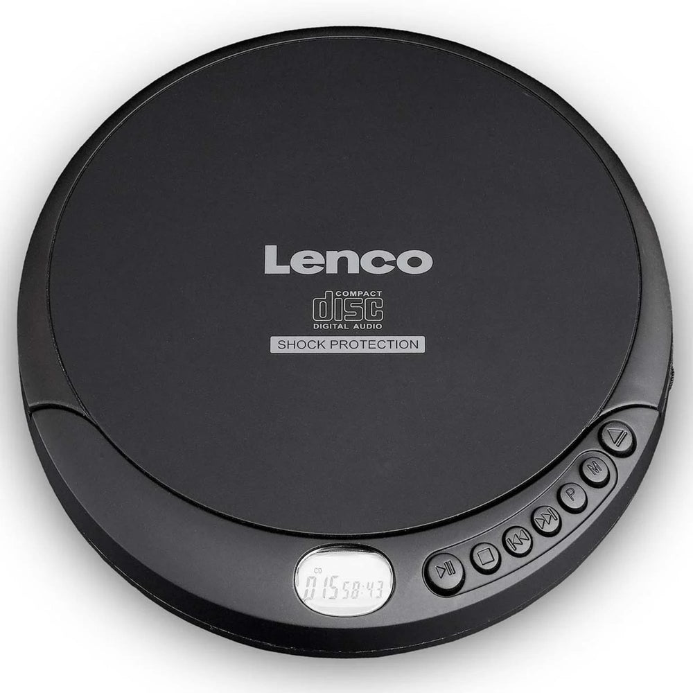 Lenco CD-200 kannettava CD/MP3-soitin, musta – 1