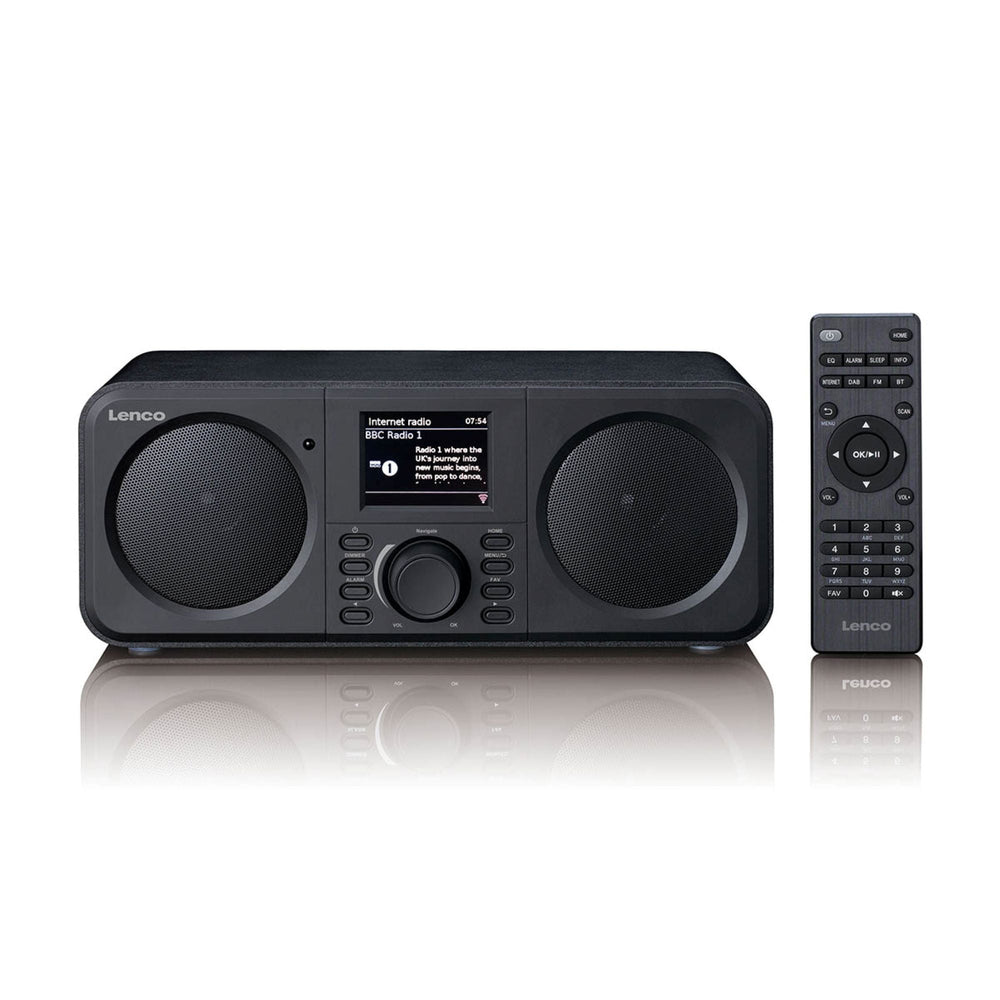 Lenco DIR-142 stereointernetradio DAB+/FM/Bluetooth, musta – 1