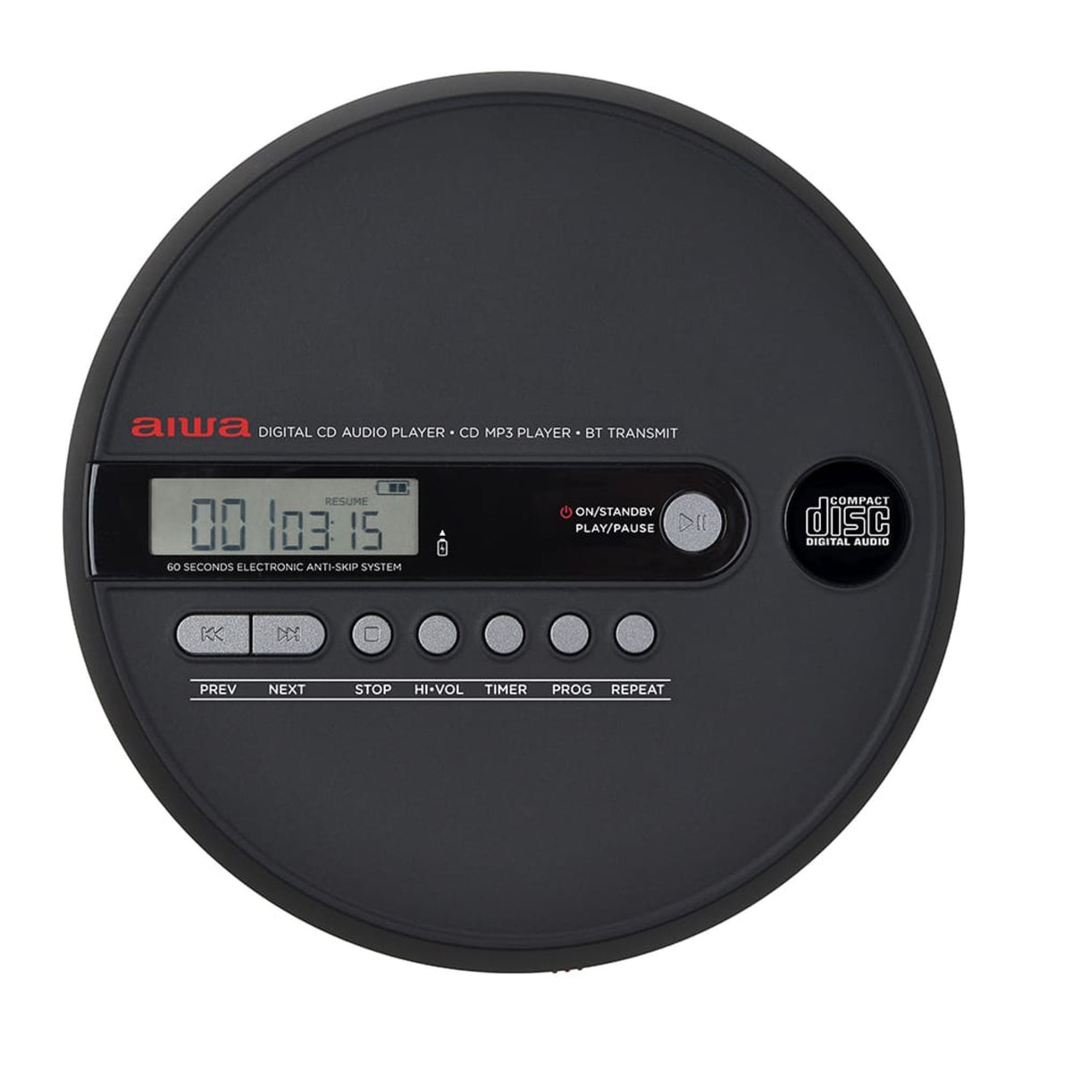 Aiwa PCP-1050 kannettava CD-soitin, musta – 3