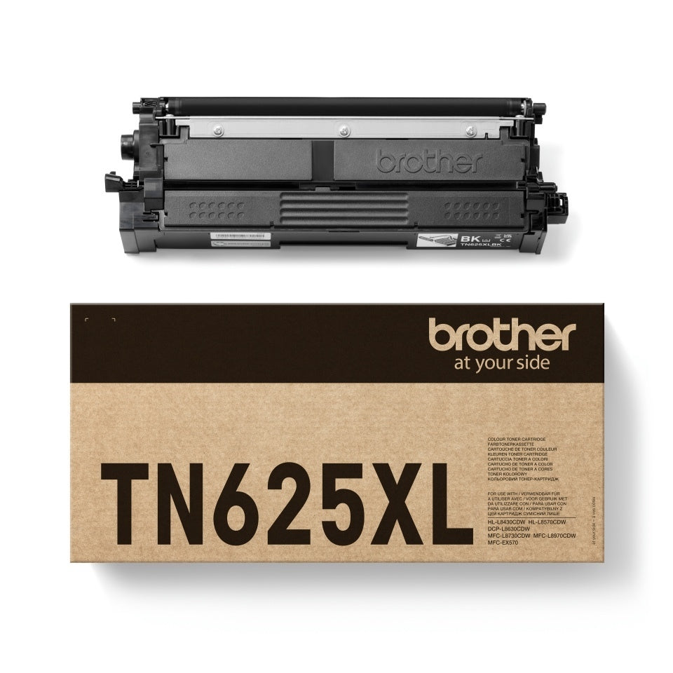 Brother TN-625XLBK laservärikasetti, musta – 1