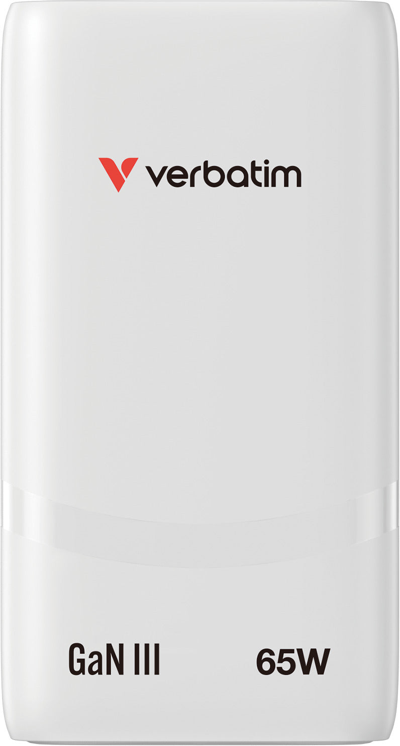 Verbatim Fold'n'Go 65W GaN taitettava laturi, valkoinen – 2