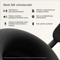 Beats 360 langattomat kuulokkeet, musta – kuva 2