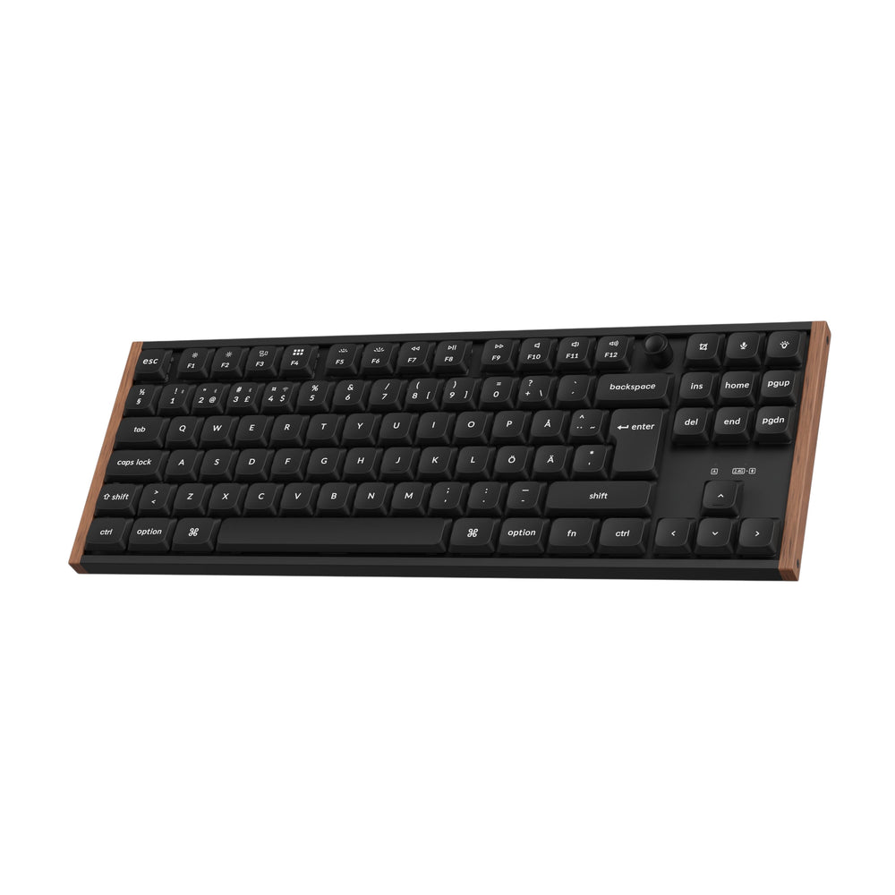 Keychron K1 Ultra SE 80% 8K Wireless näppäimistö, Wood Black, Milk POM Brown kytkimet – 2