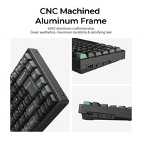 Keychron K2 Ultra 75% 8K Wireless näppäimistö, Black Apex, punaiset kytkimet – 12