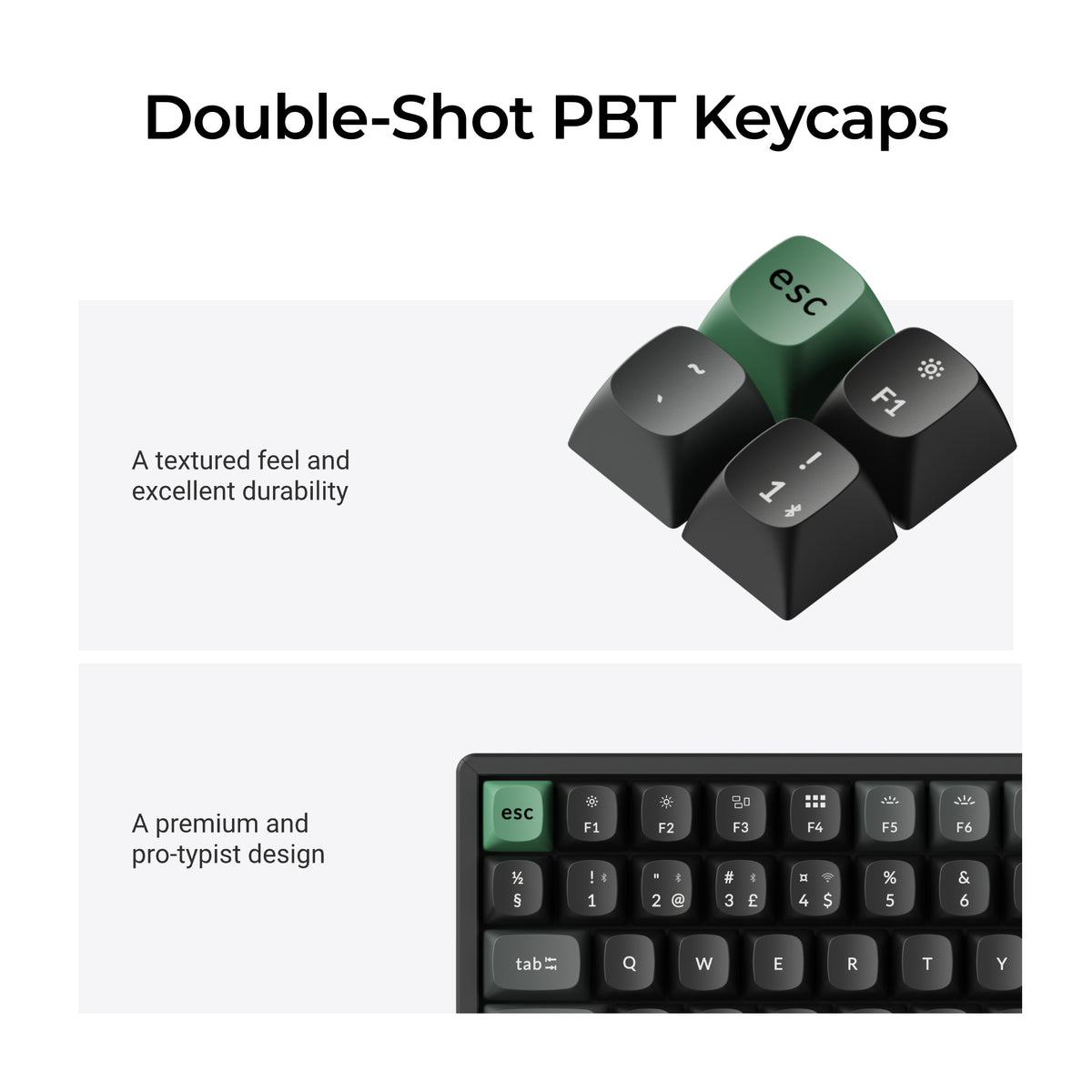 Keychron K2 Ultra 75% 8K Wireless näppäimistö, Black Apex, punaiset kytkimet – 13