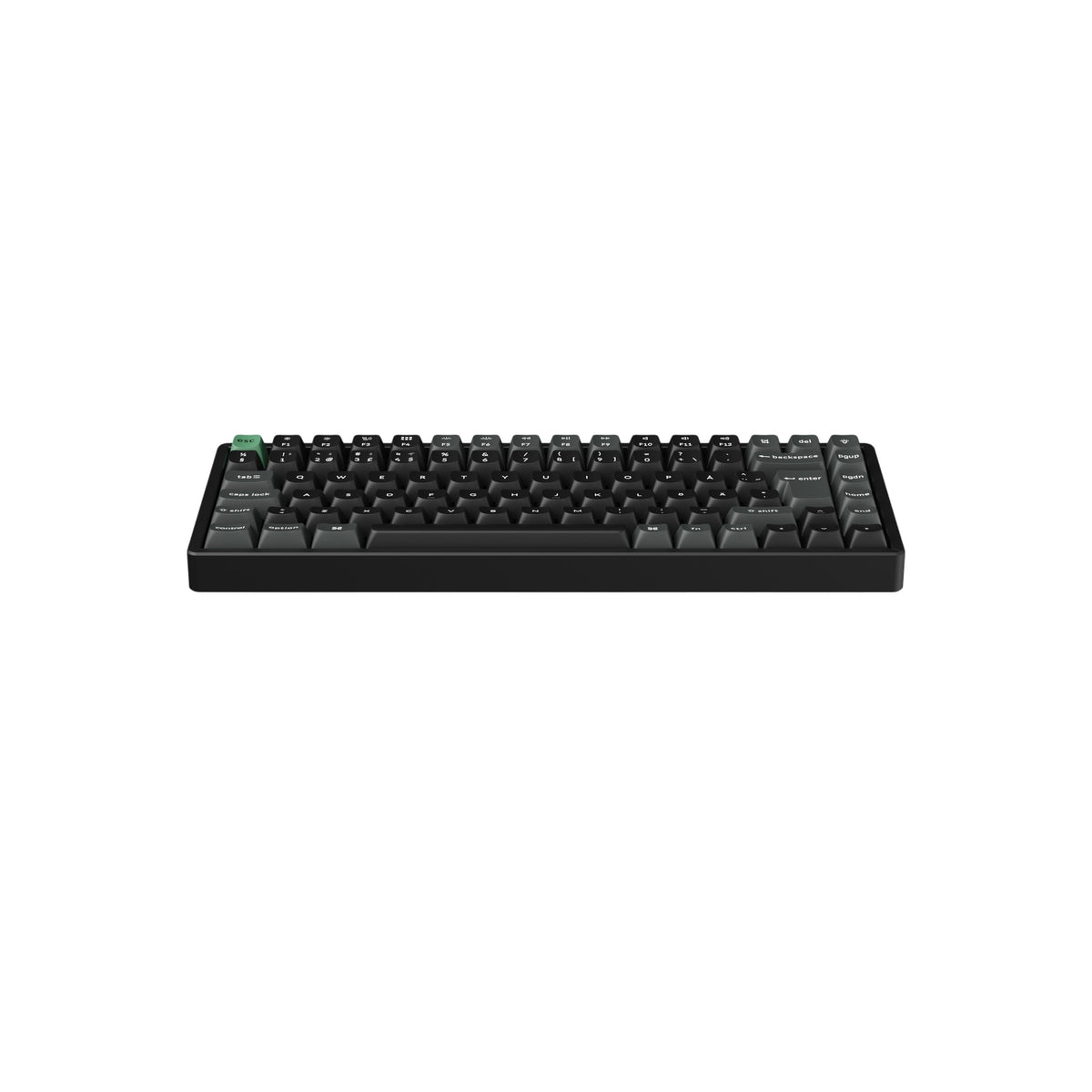 Keychron K2 Ultra 75% 8K Wireless näppäimistö, Black Apex, punaiset kytkimet – 3