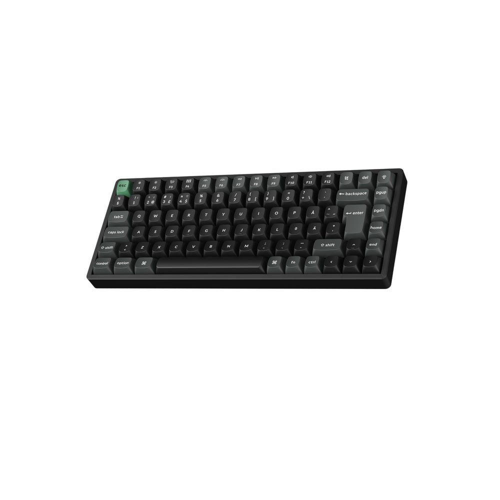 Keychron K2 Ultra 75% 8K Wireless näppäimistö, Black Apex, punaiset kytkimet – 2