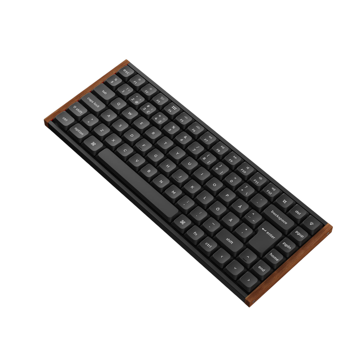 Keychron K3 Ultra SE 75% 8K Wireless näppäimistö, Wood Black, Milk POM Red kytkimet – 5