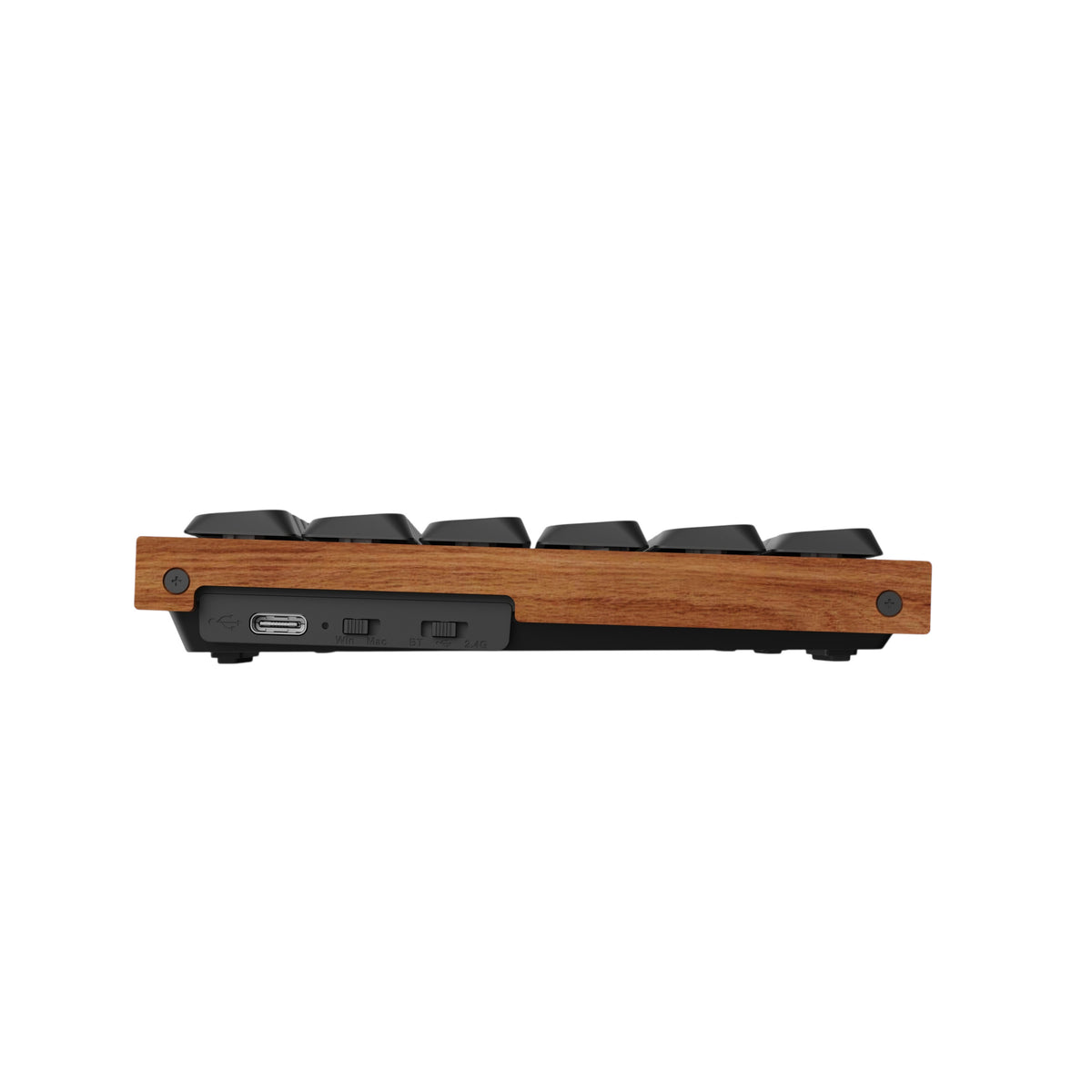 Keychron K3 Ultra SE 75% 8K Wireless näppäimistö, Wood Black, Milk POM Red kytkimet – 4