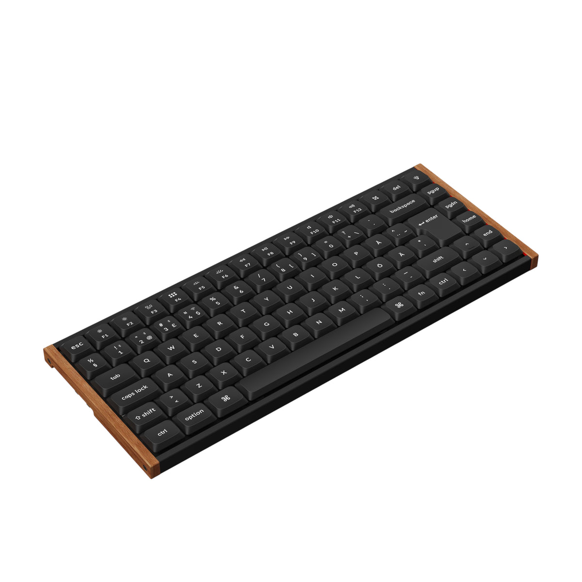 Keychron K3 Ultra SE 75% 8K Wireless näppäimistö, Wood Black, Milk POM Red kytkimet – 3