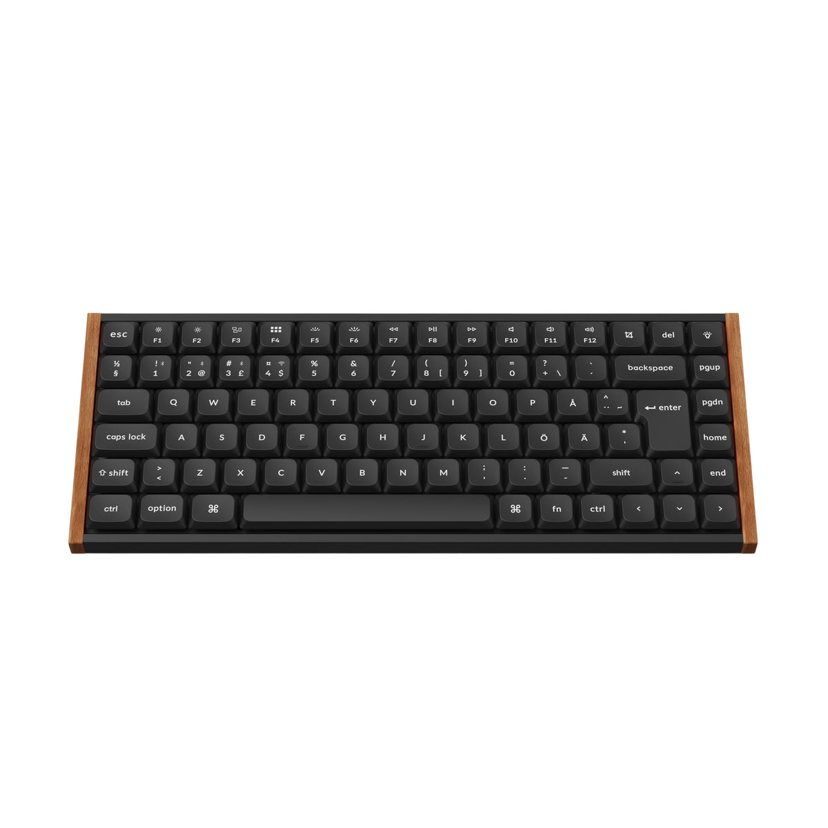 Keychron K3 Ultra SE 75% 8K Wireless näppäimistö, Wood Black, Milk POM Red kytkimet – 6