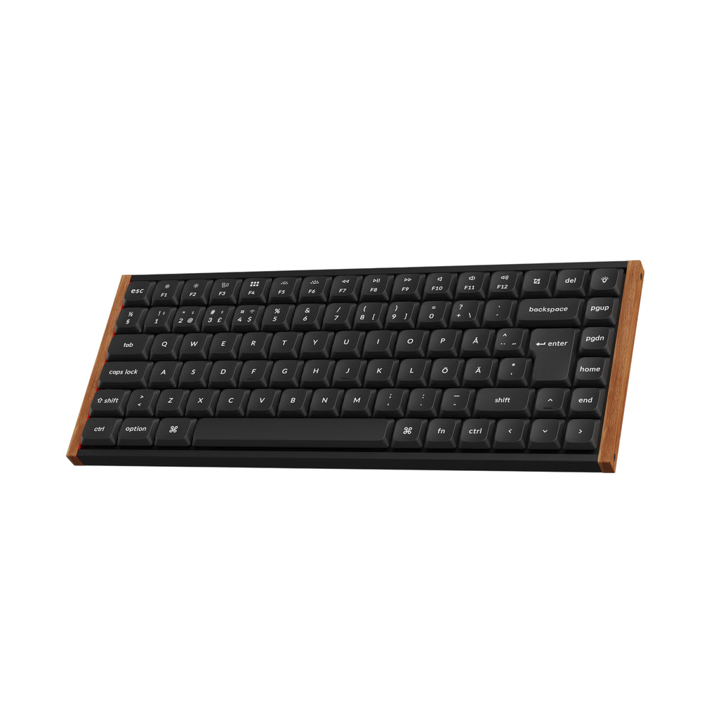 Keychron K3 Ultra SE 75% 8K Wireless näppäimistö, Wood Black, Milk POM Red kytkimet – 2