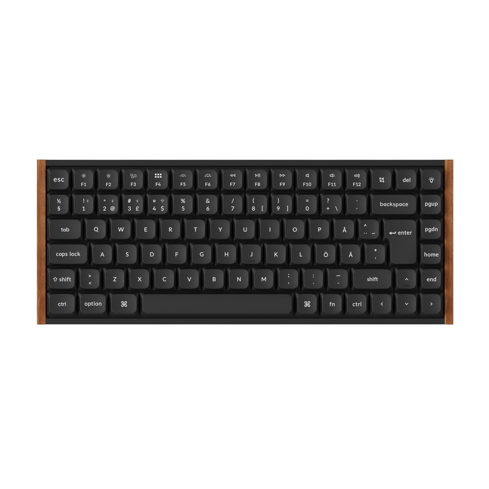 Keychron K3 Ultra SE 75% 8K Wireless näppäimistö, Wood Black, Milk POM Red kytkimet – 1