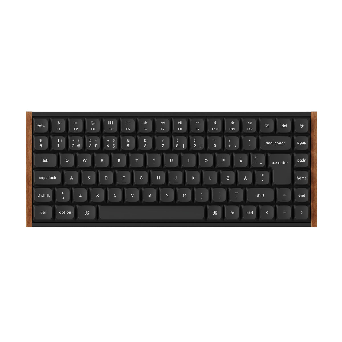 Keychron K3 Ultra SE 75% 8K Wireless näppäimistö, Wood Black, Milk POM Red kytkimet – 1