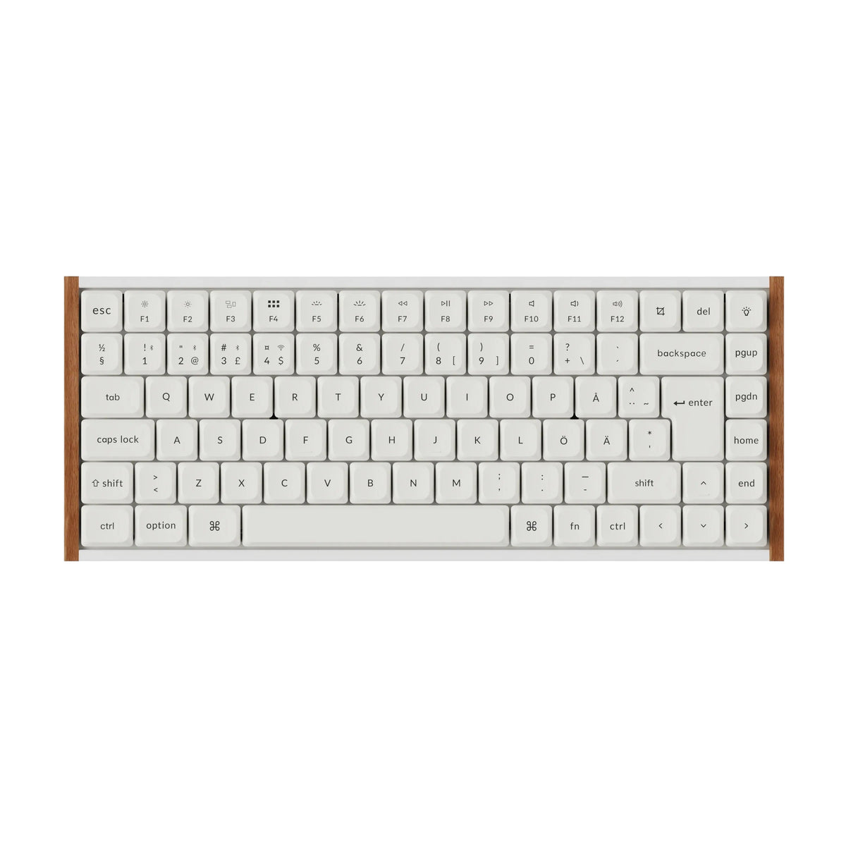 Keychron K3 Ultra SE 75% 8K Wireless näppäimistö, Wood White, Milk POM Red kytkimet – 1