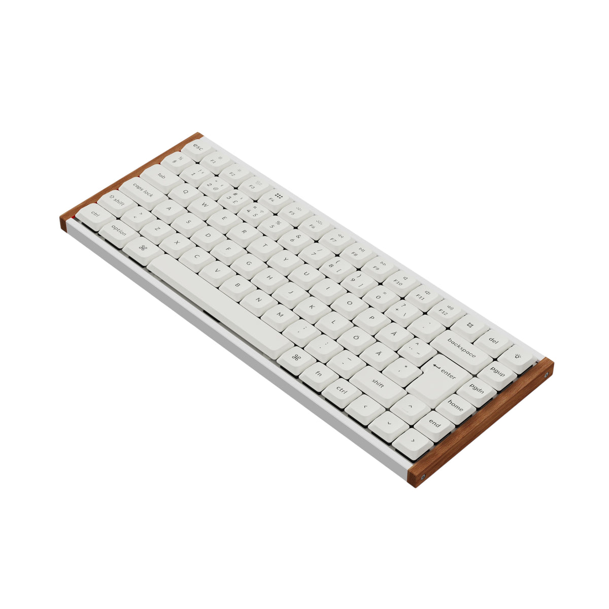 Keychron K3 Ultra SE 75% 8K Wireless näppäimistö, Wood White, Milk POM Red kytkimet – 4