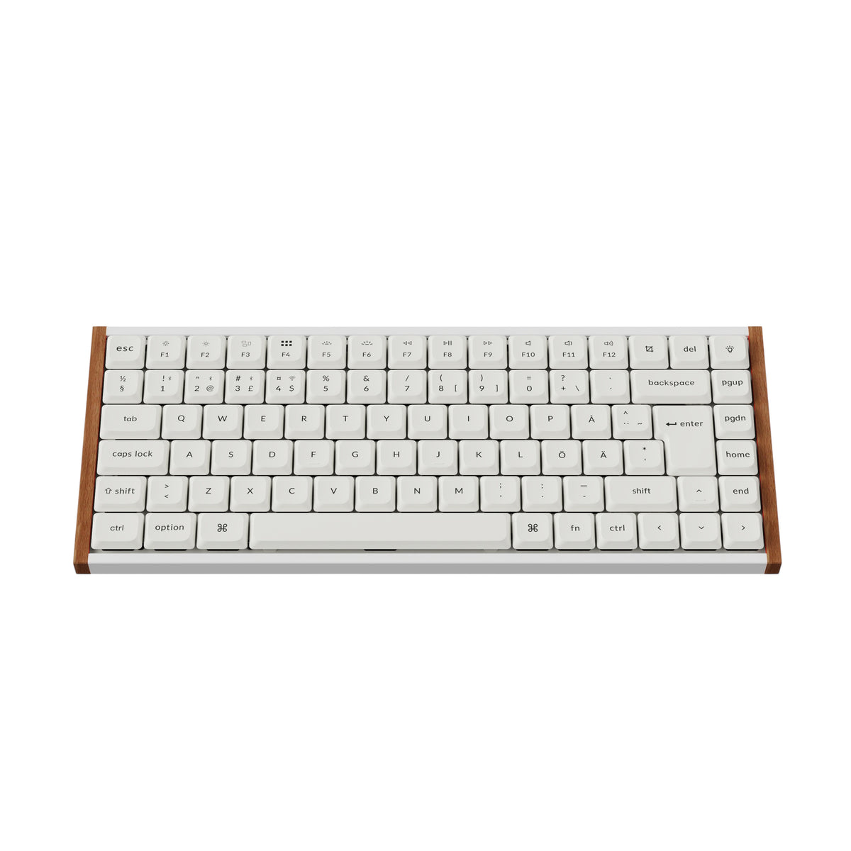 Keychron K3 Ultra SE 75% 8K Wireless näppäimistö, Wood White, Milk POM Red kytkimet – 6