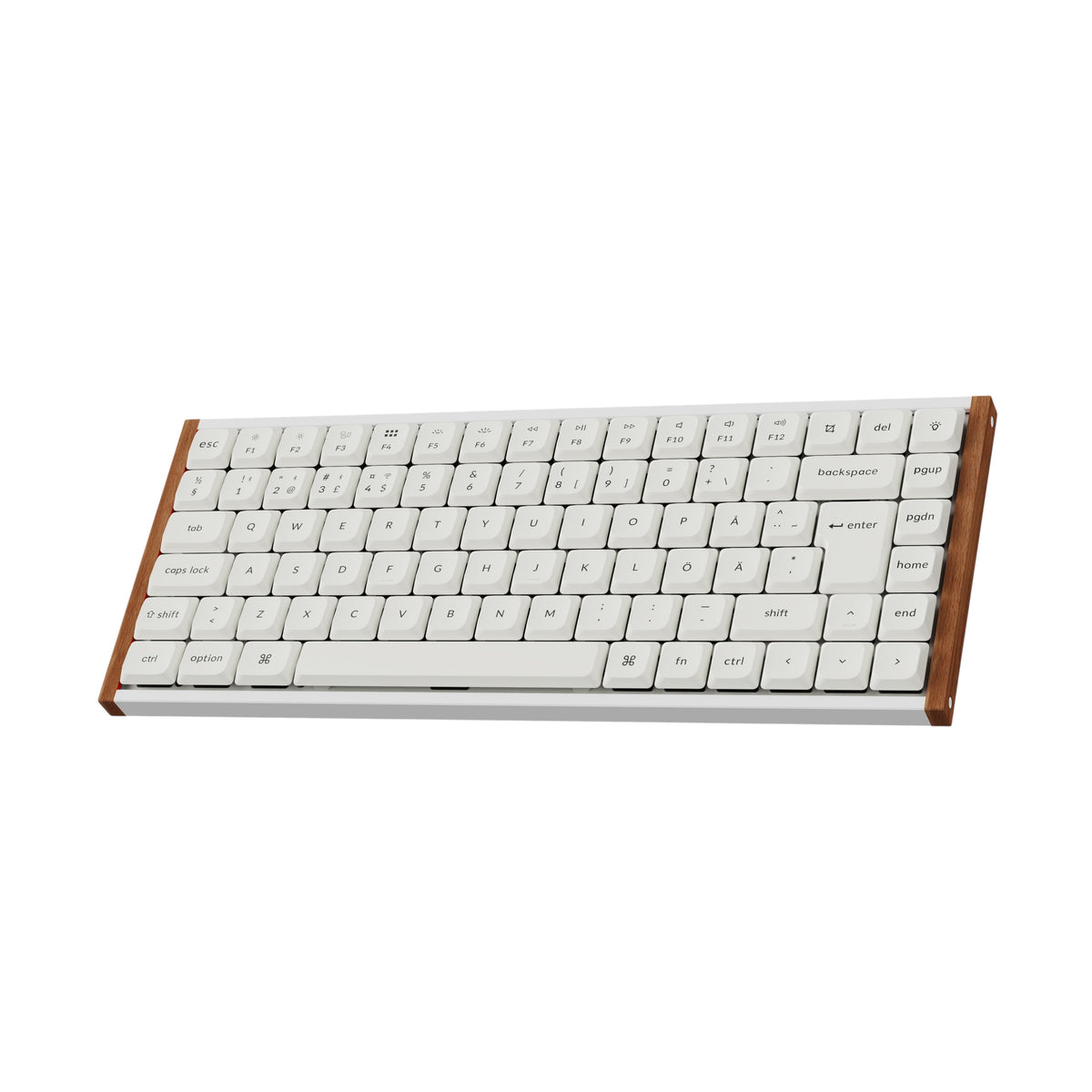 Keychron K3 Ultra SE 75% 8K Wireless näppäimistö, Wood White, Milk POM Red kytkimet – 2