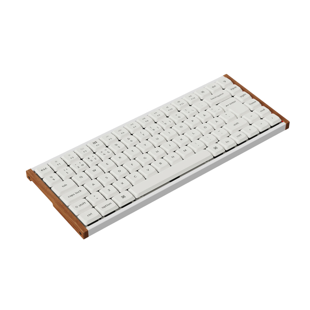 Keychron K3 Ultra SE 75% 8K Wireless näppäimistö, Wood White, Milk POM Red kytkimet – 3