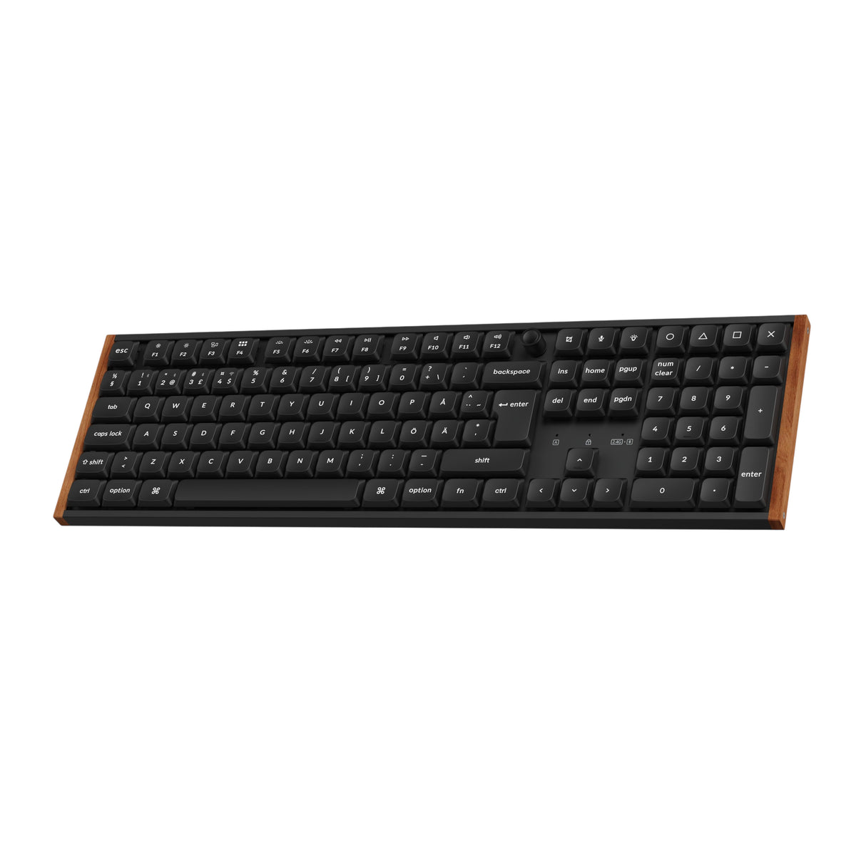 Keychron K5 Ultra SE 100% 8K Wireless näppäimistö, Wood Black, Milk POM Red kytkimet – 2