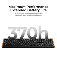 Keychron K5 Ultra SE 100% 8K Wireless näppäimistö, Wood Black, Milk POM Red kytkimet – 11