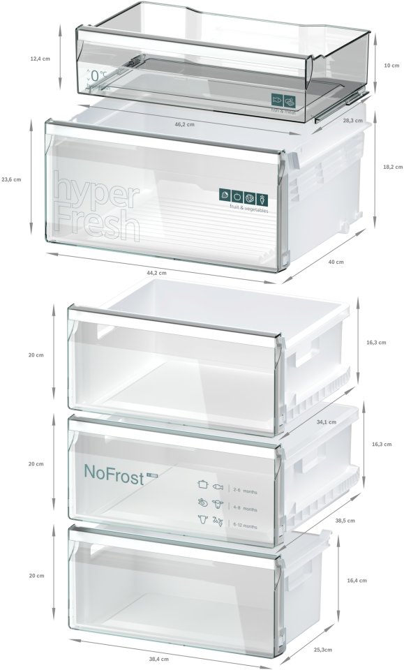 Siemens KG36NVXBG iQ300 jääkaappipakastin, musta teräs