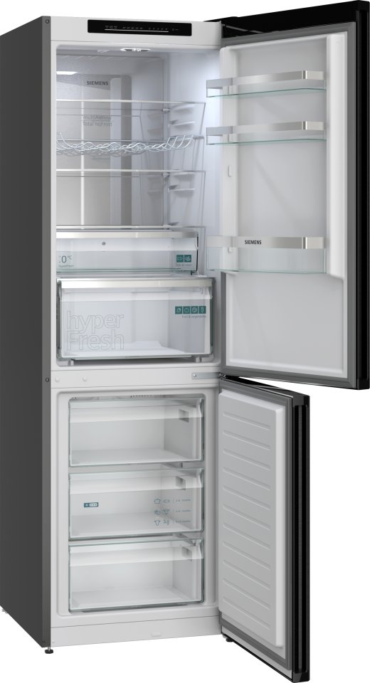 Siemens KG36NVXBG iQ300 jääkaappipakastin, musta teräs