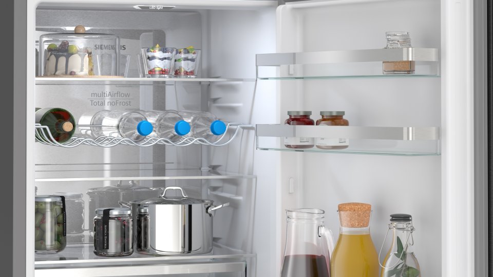 Siemens KG36NVXBG iQ300 jääkaappipakastin, musta teräs
